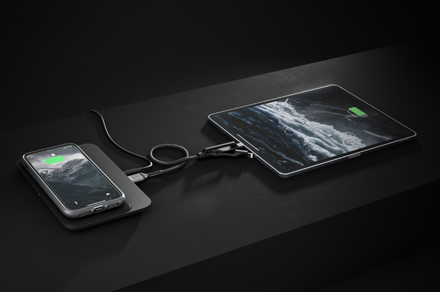 Nomad cable Kevlar 3 en 1 USB-A a Micro USB, USB-C y Lightning